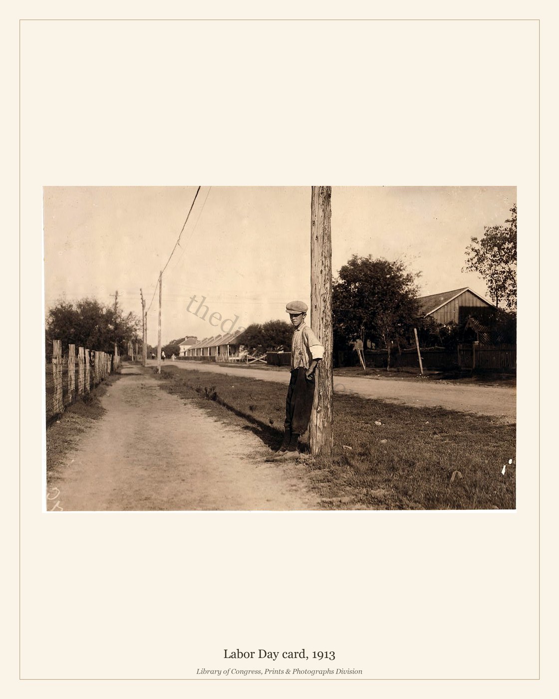 Labor Day card, 1913 — watermarked preview