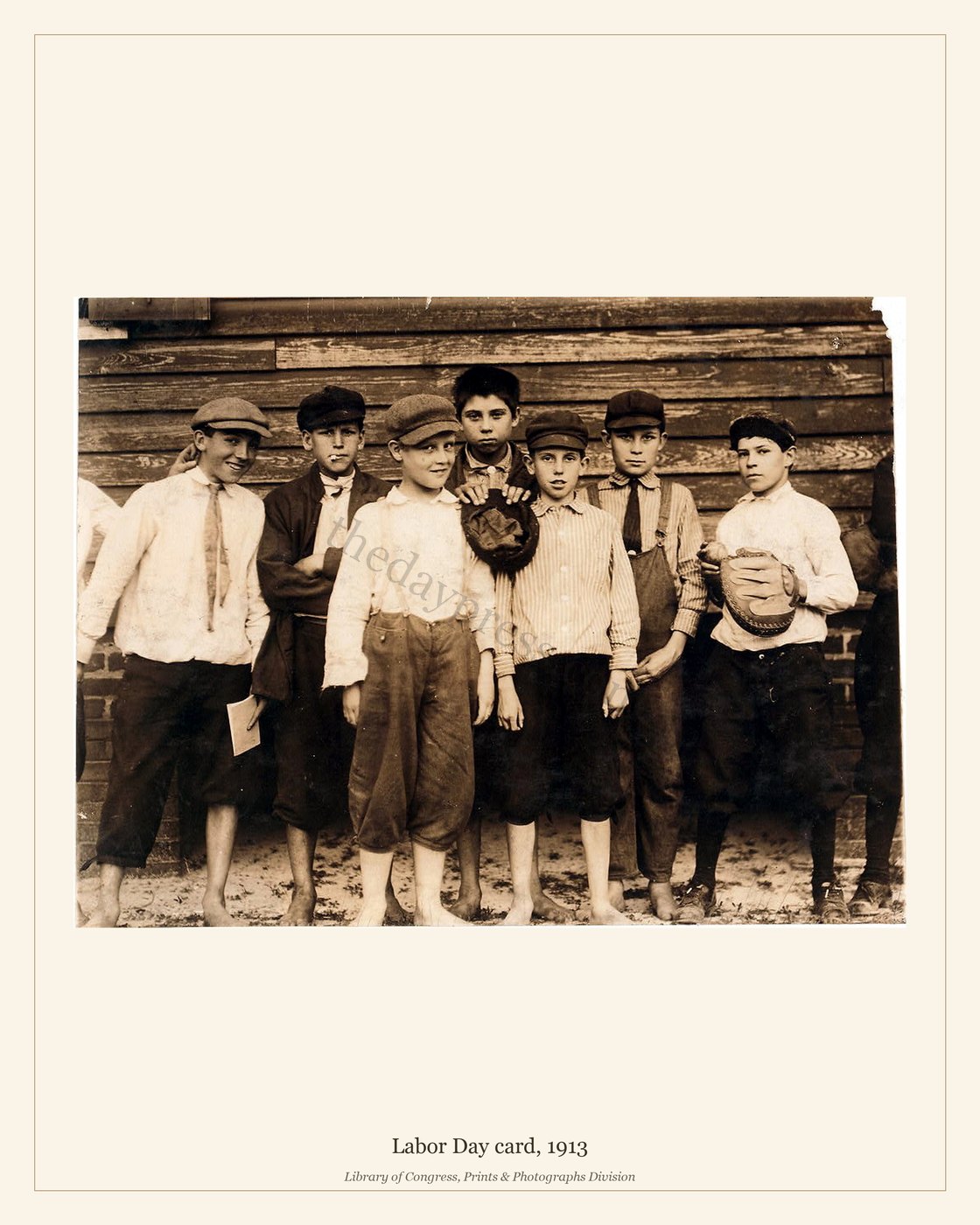 Labor Day card, 1913 — watermarked preview