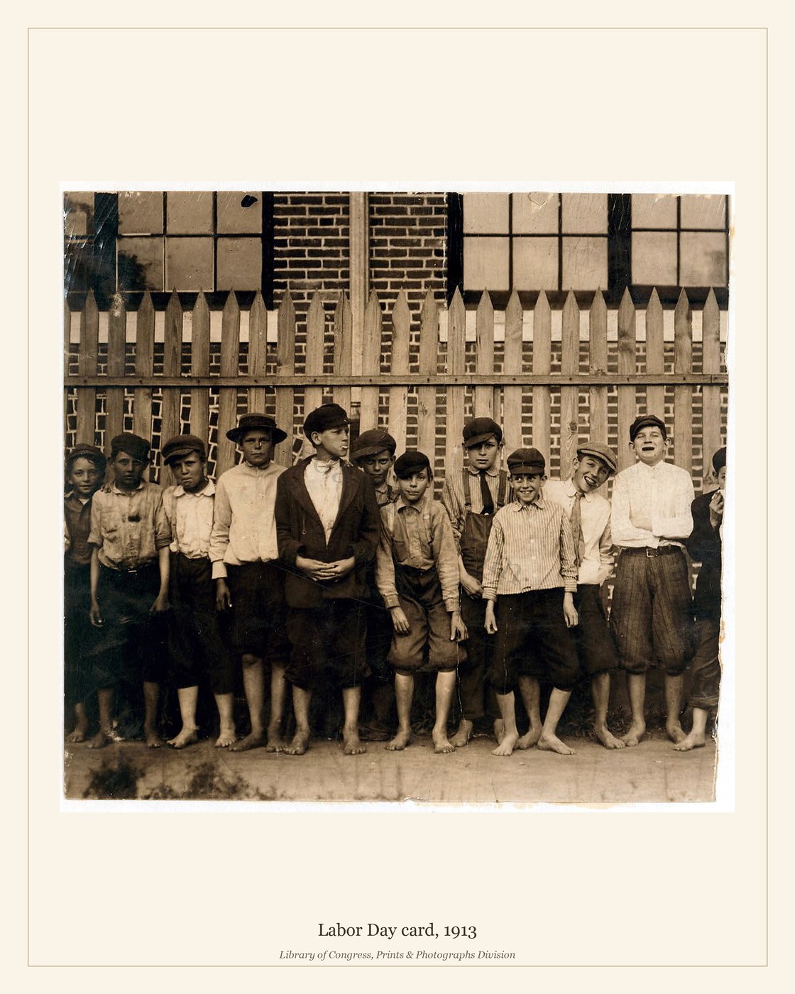 Labor Day card, 1913 — watermarked preview