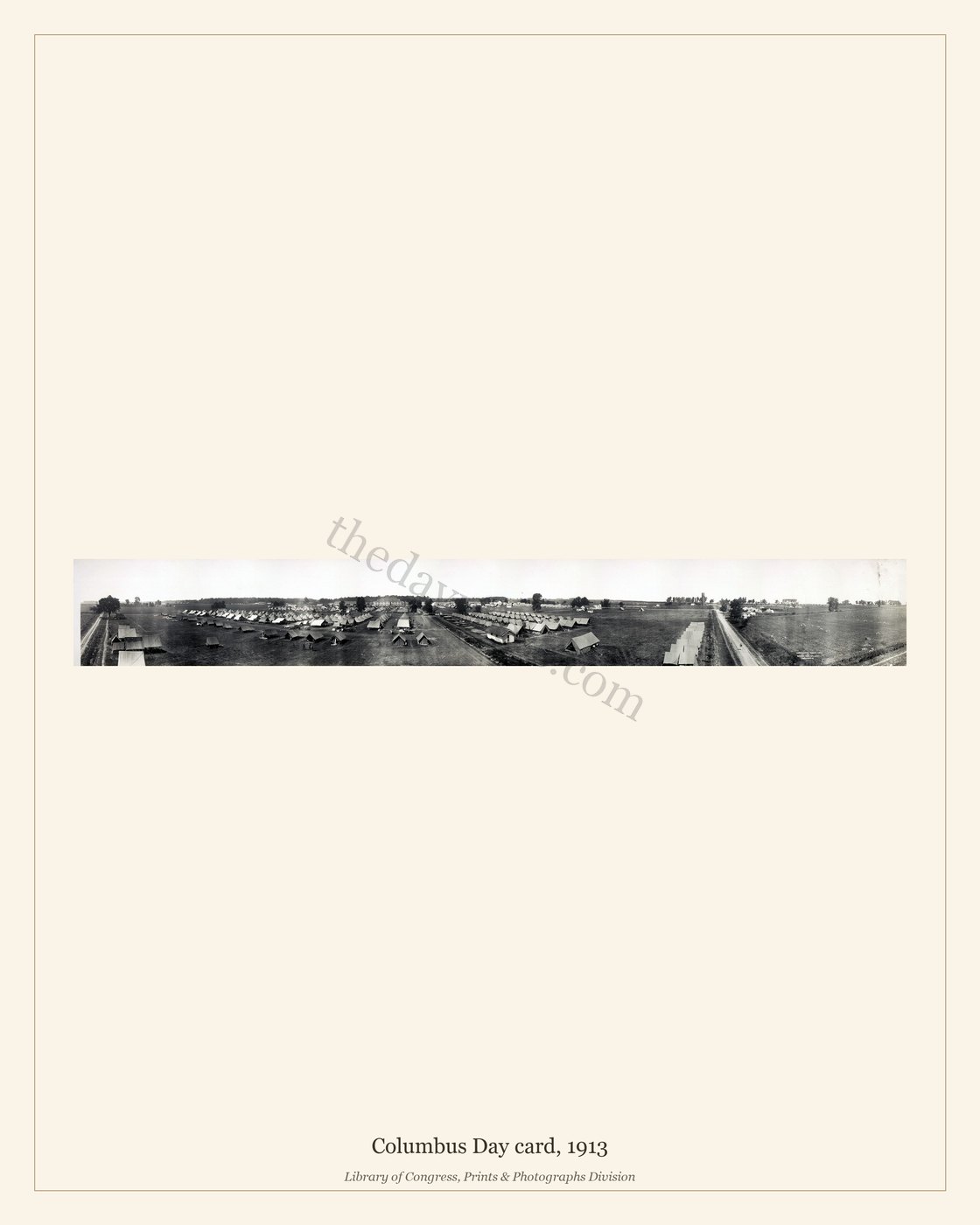 Columbus Day card, 1913 — watermarked preview