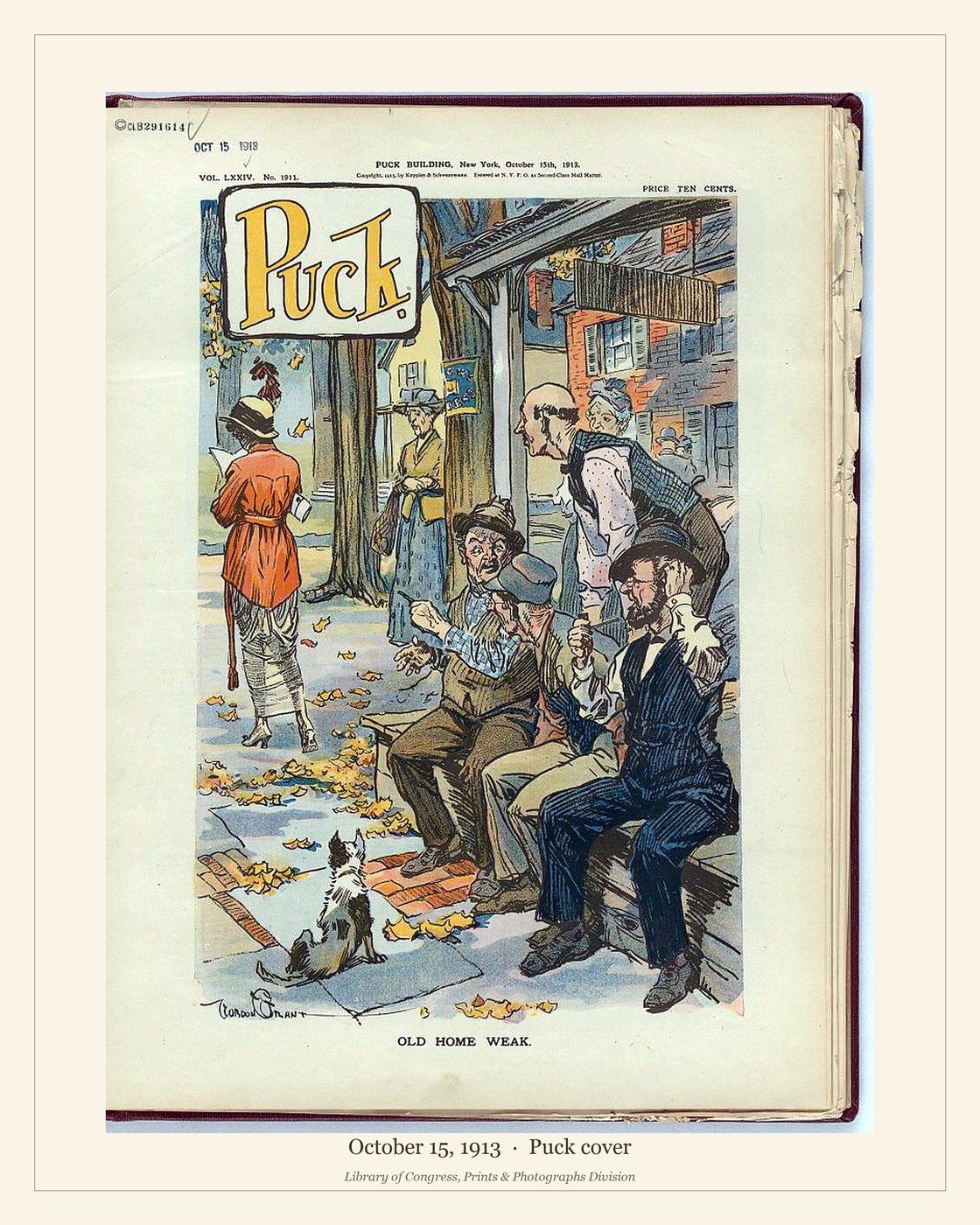 Puck cover — October 15, 1913 — watermarked preview