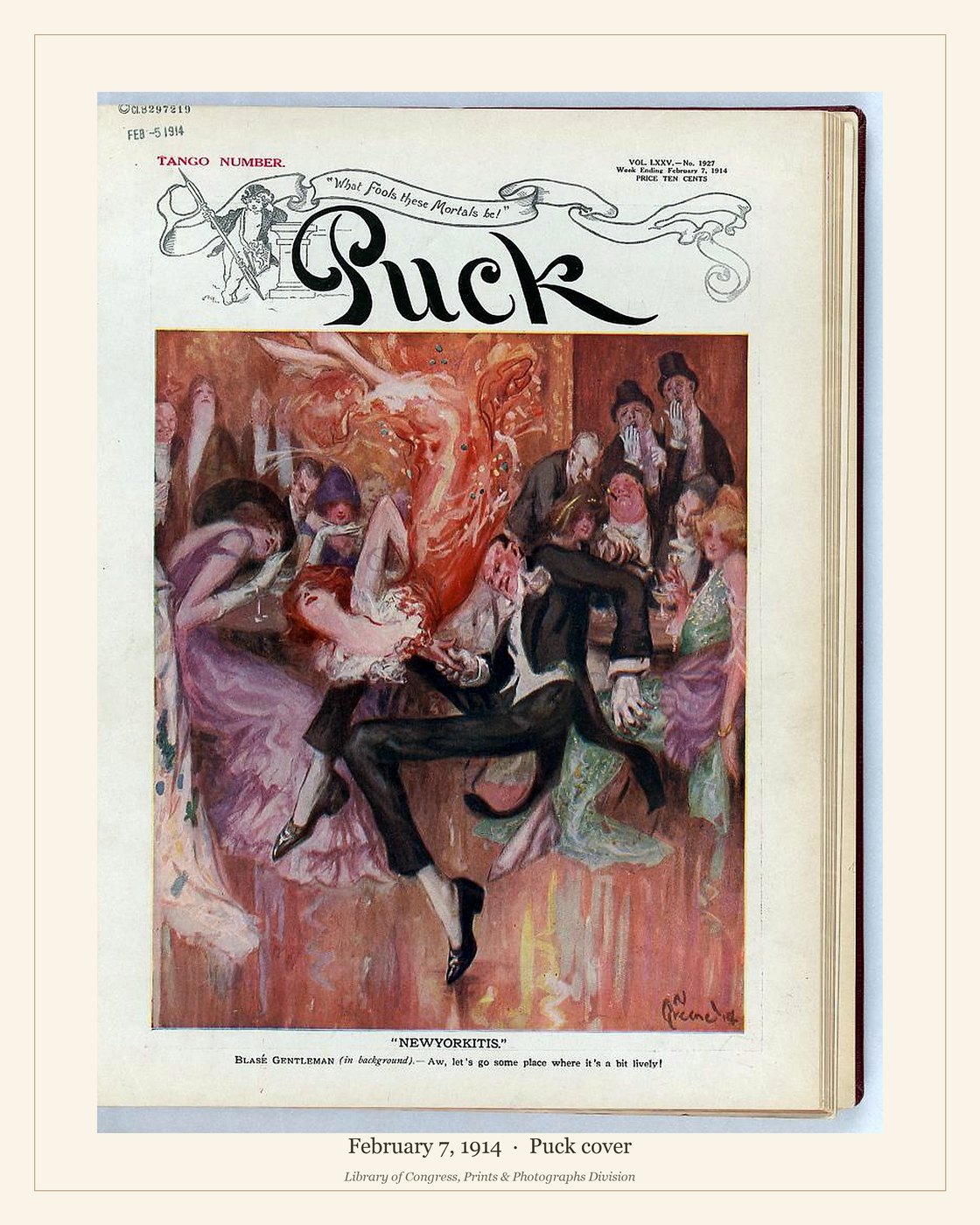 Puck cover — February 7, 1914 — watermarked preview