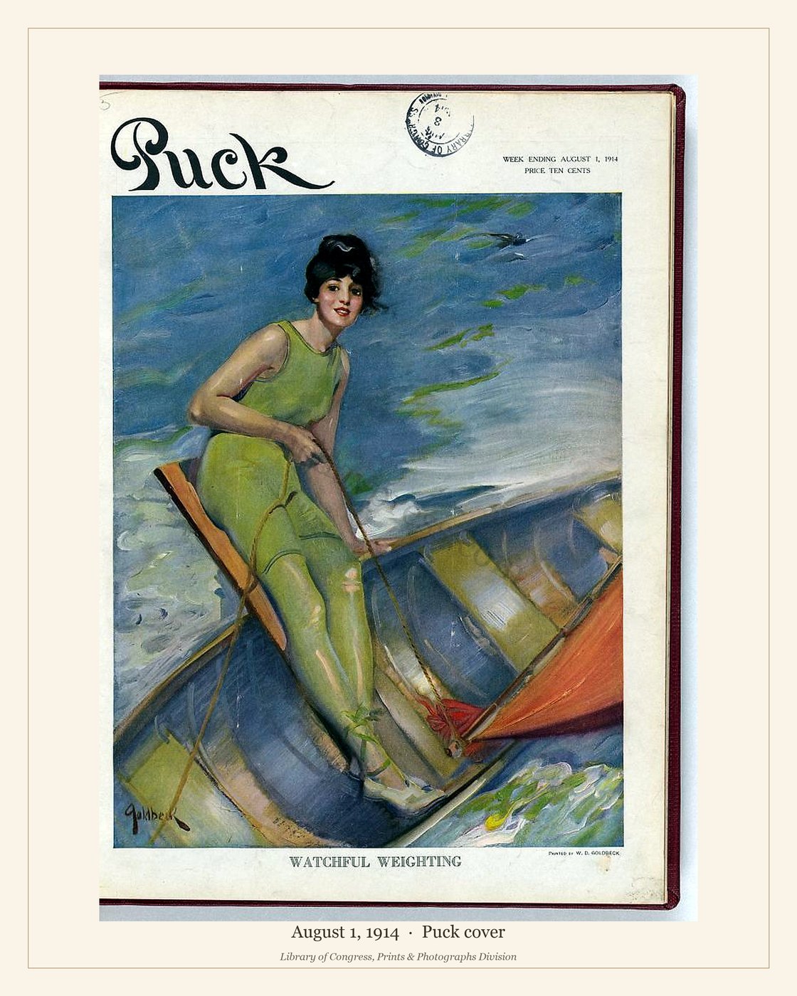 Puck cover — August 1, 1914 — watermarked preview