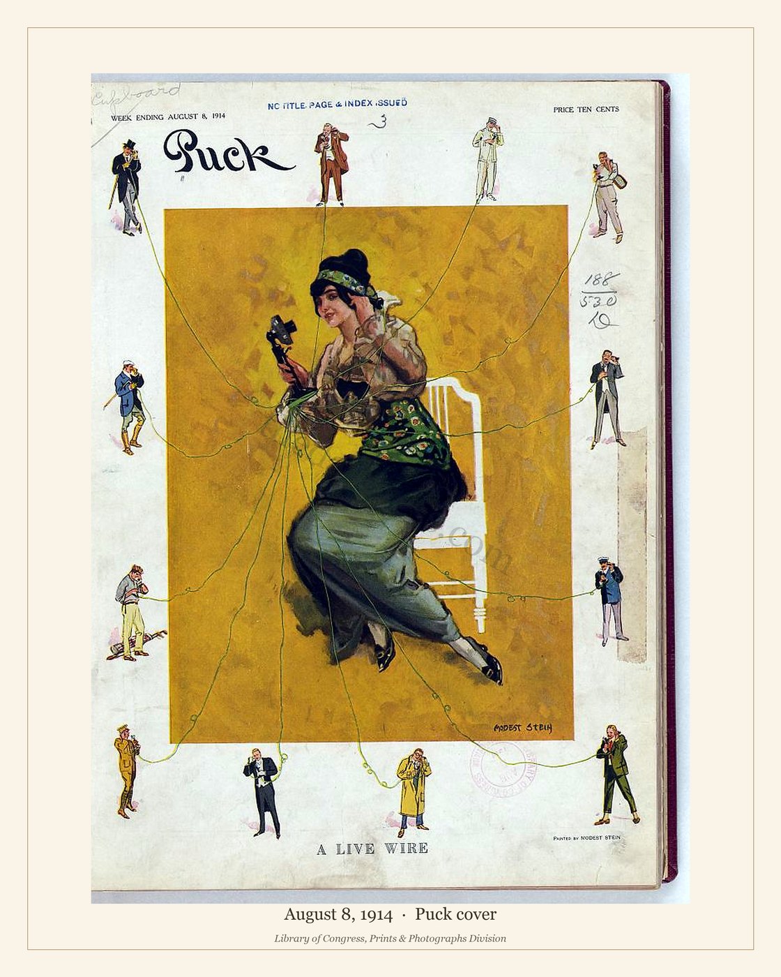 Puck cover — August 8, 1914 — watermarked preview