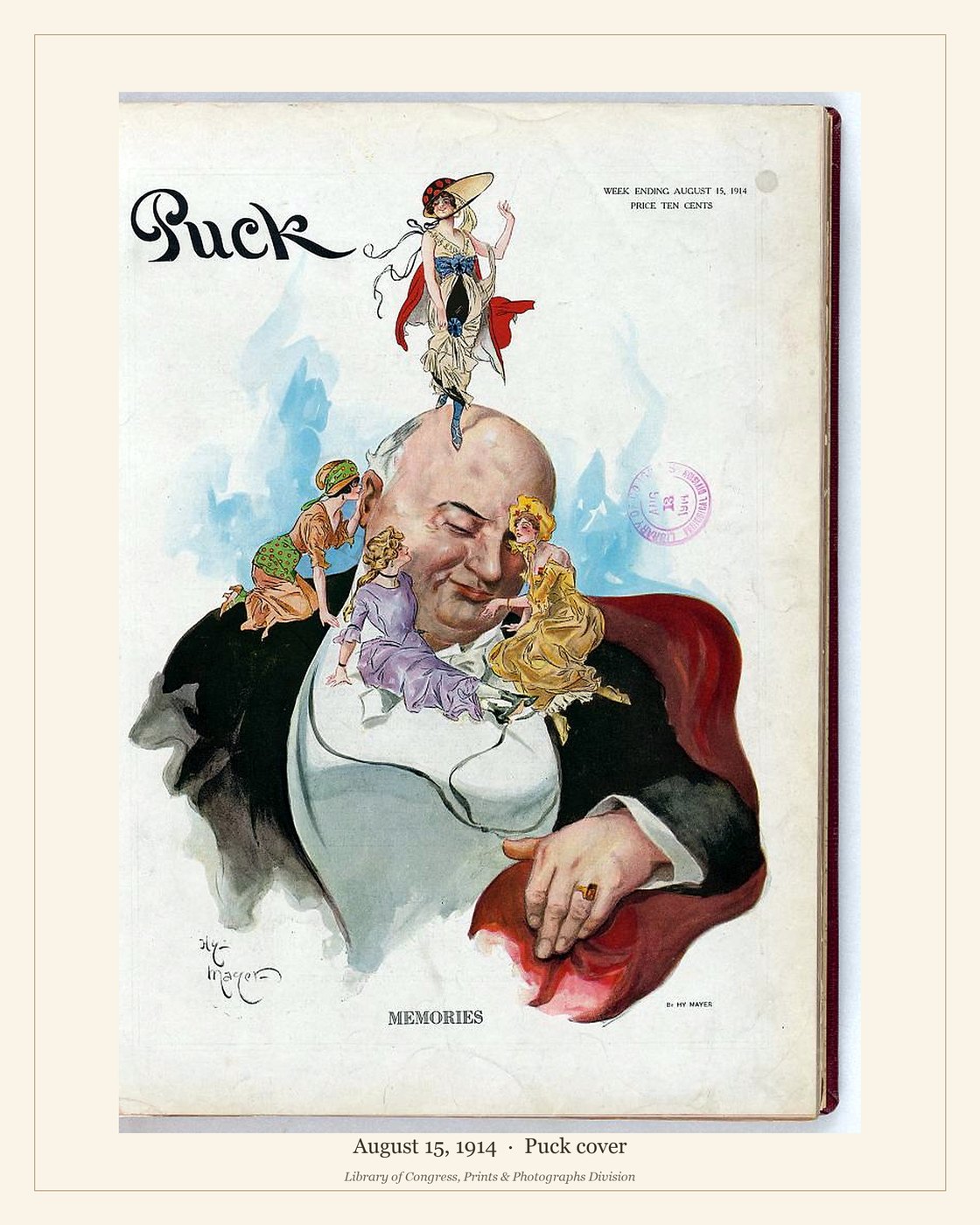 Puck cover — August 15, 1914 — watermarked preview
