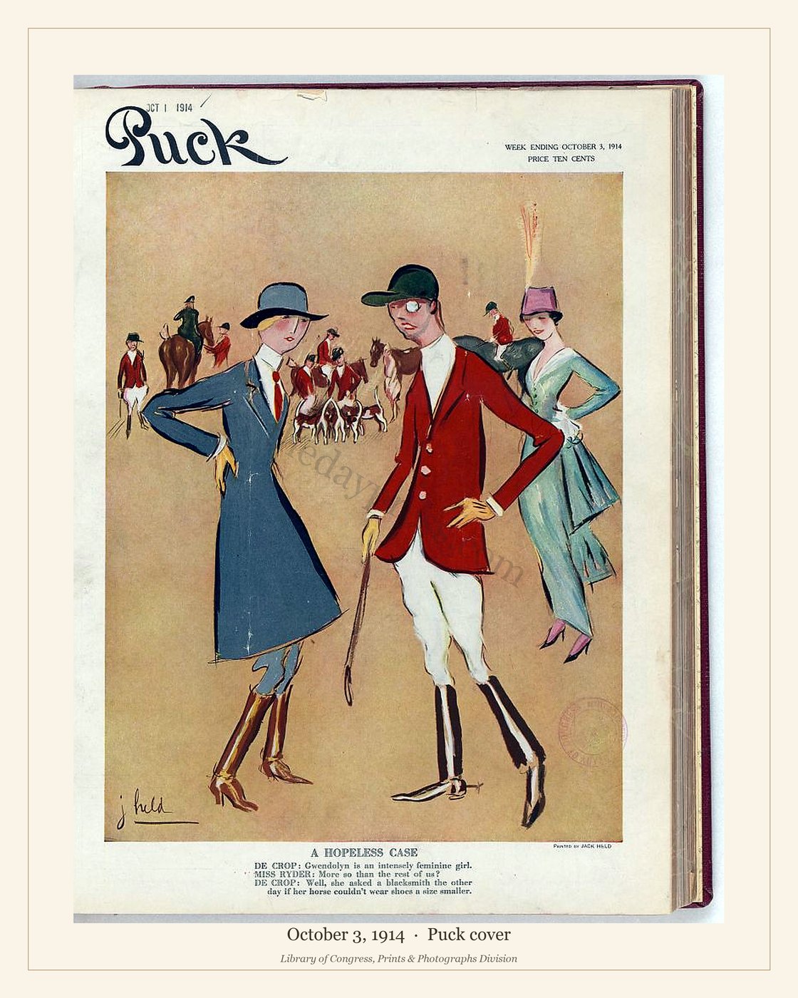 Puck cover — October 3, 1914 — watermarked preview