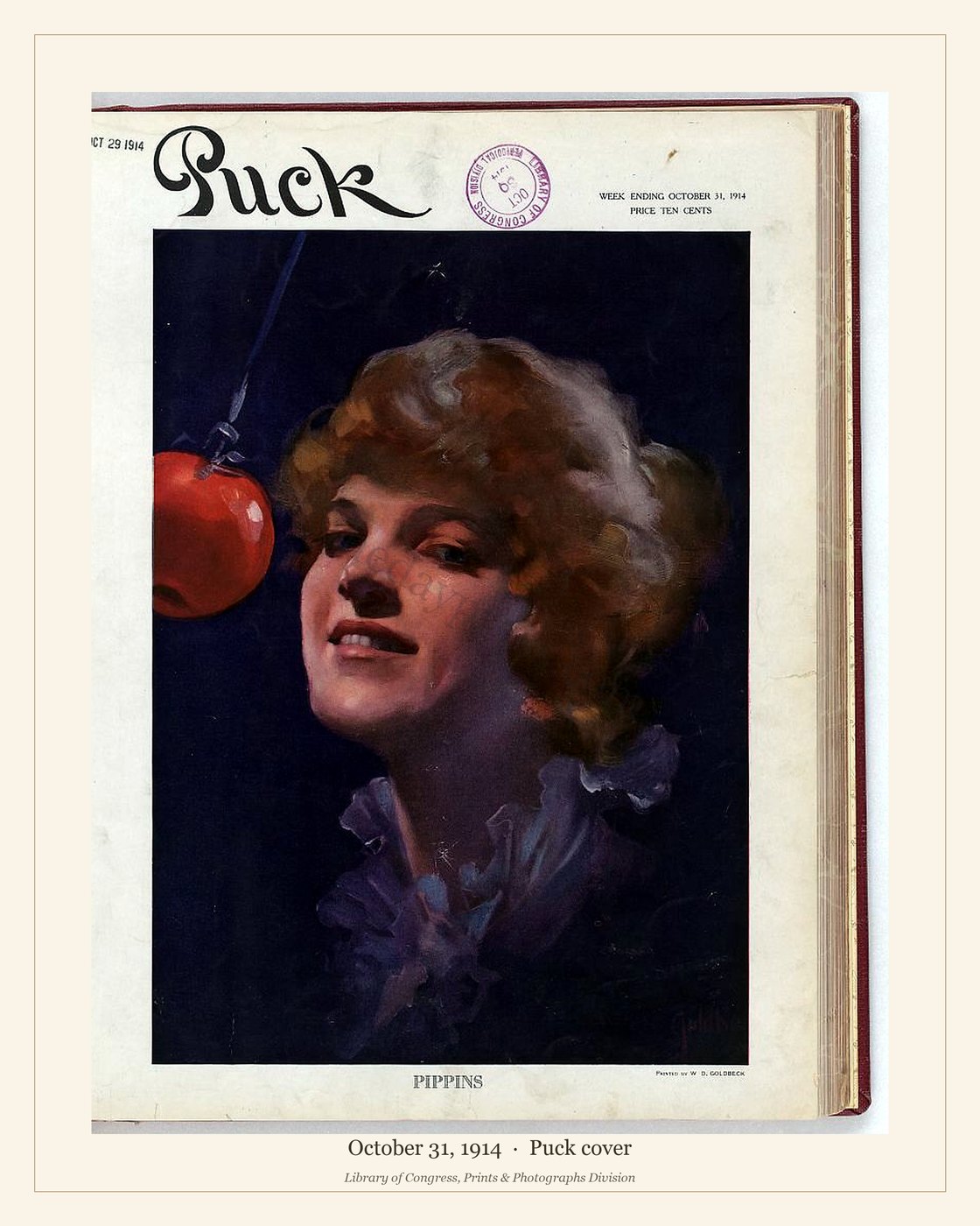 Puck cover — October 31, 1914 — watermarked preview