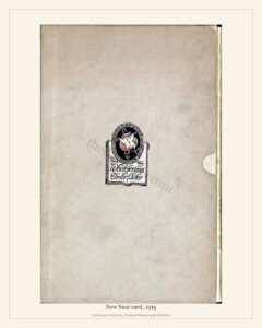 New Year card, 1915