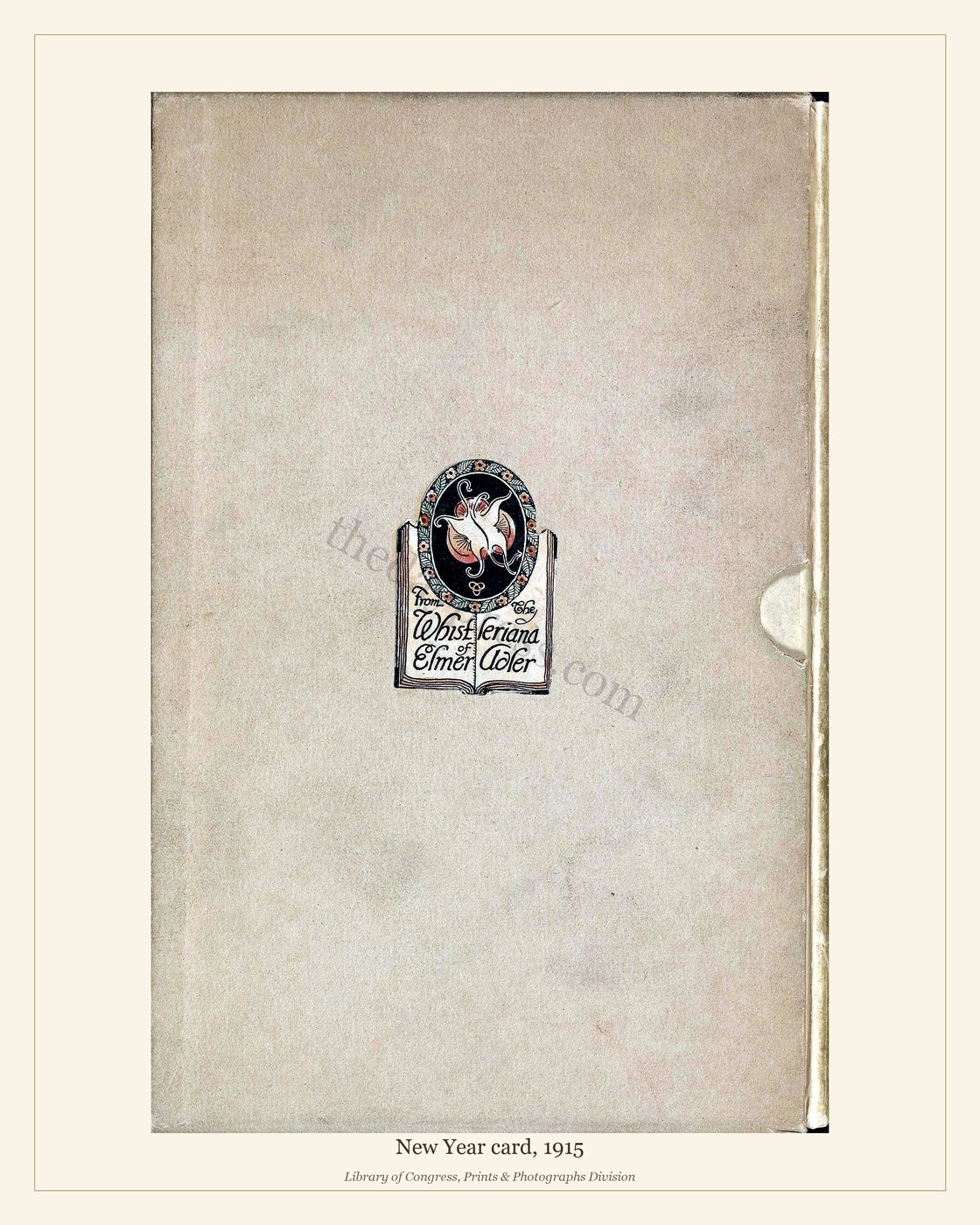 New Year card, 1915 — watermarked preview