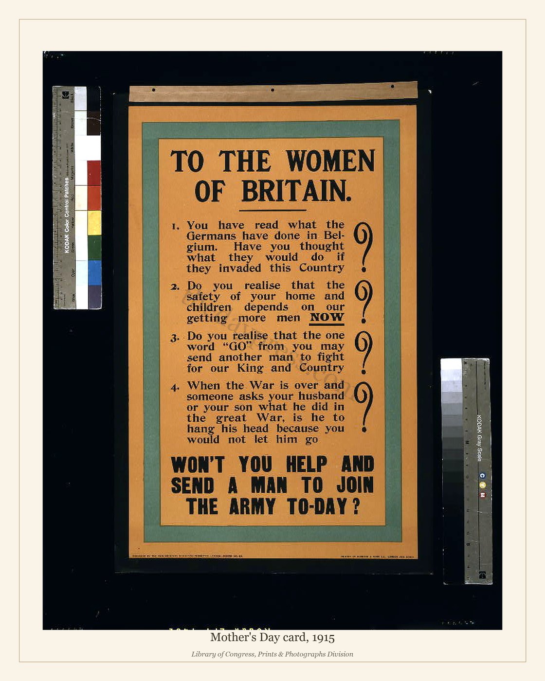 Mother's Day card, 1915 — watermarked preview