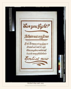 Mother’s Day card, 1915
