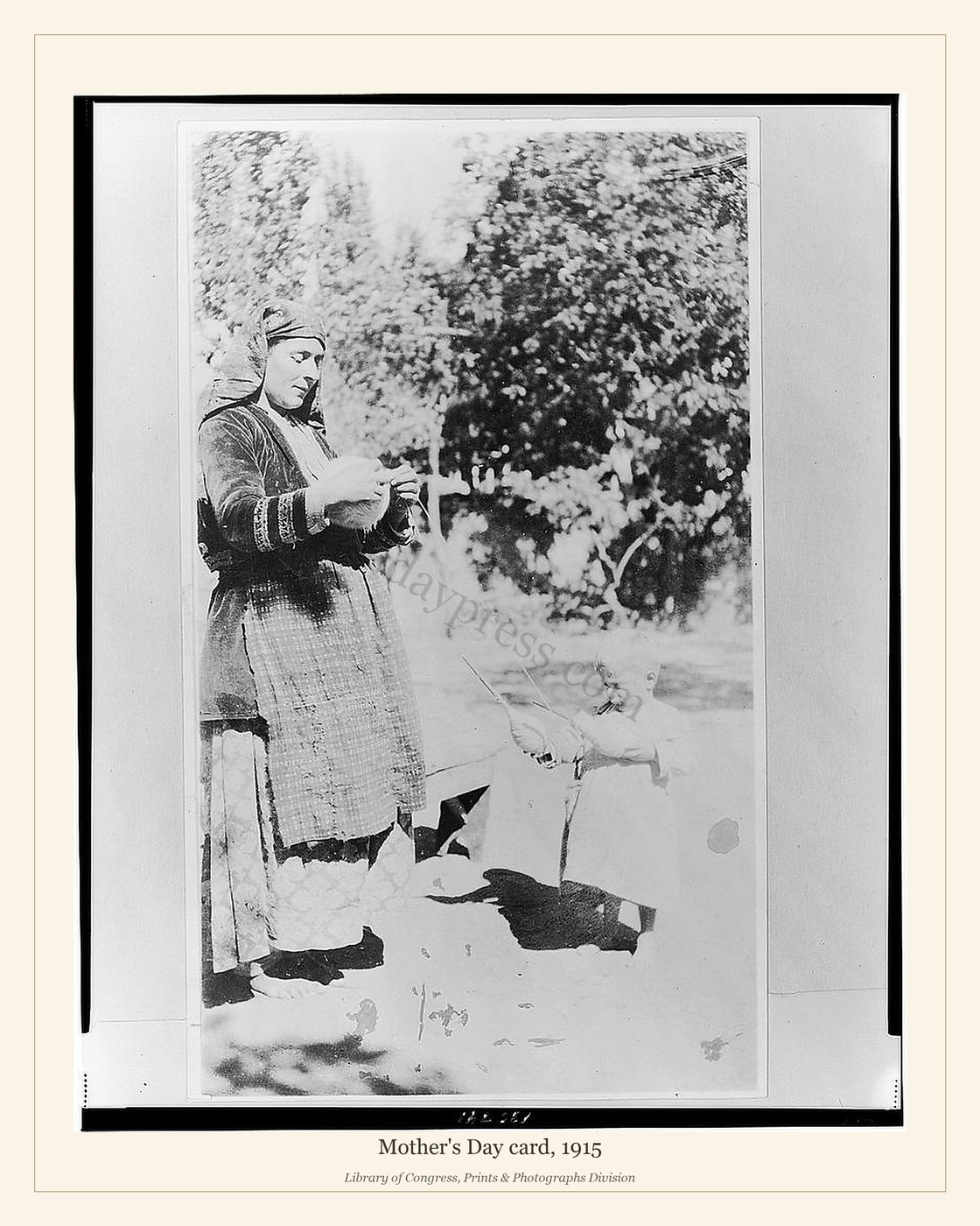 Mother's Day card, 1915 — watermarked preview