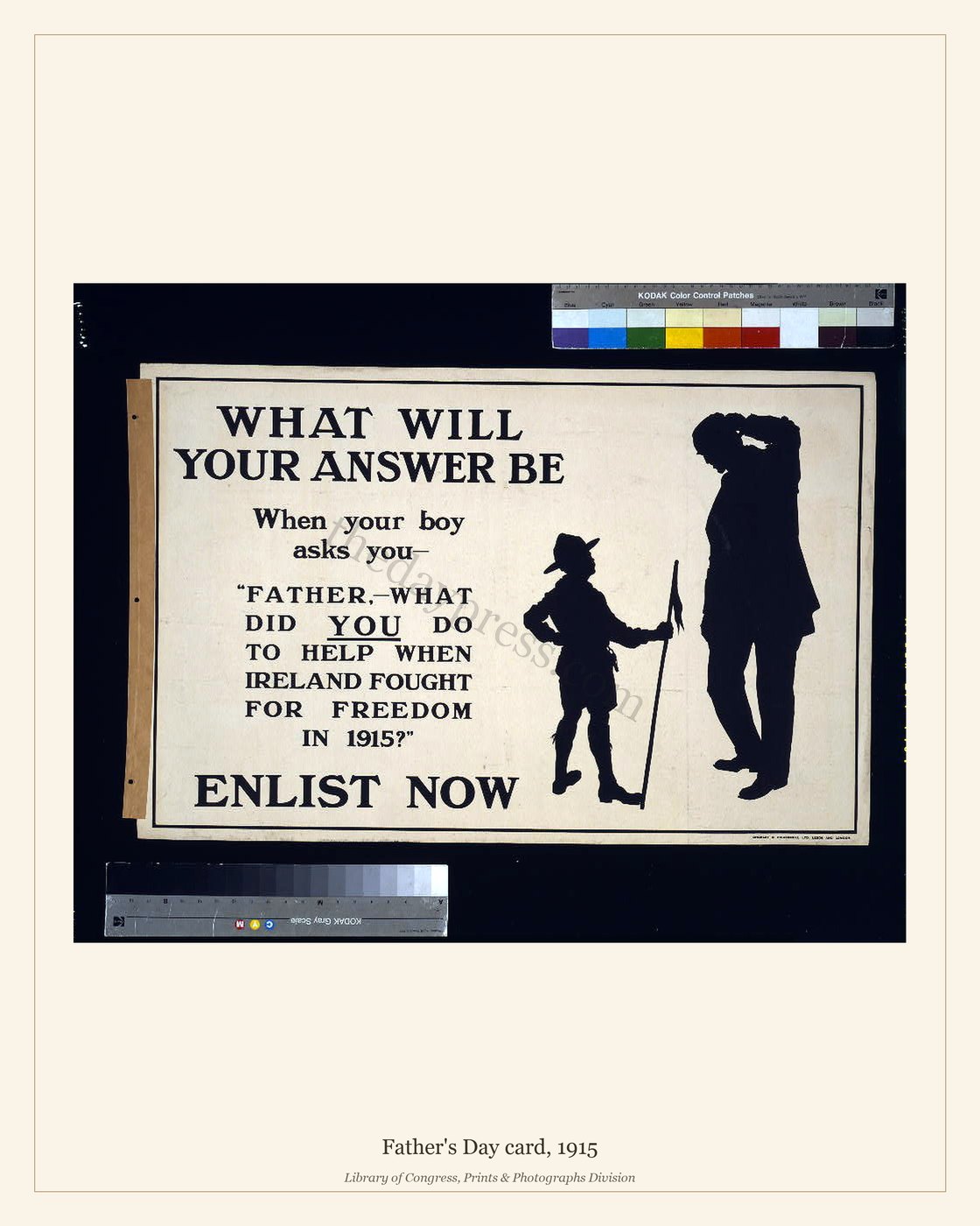 Father's Day card, 1915 — watermarked preview