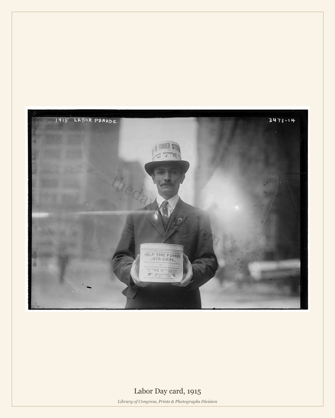 Labor Day card, 1915 — watermarked preview