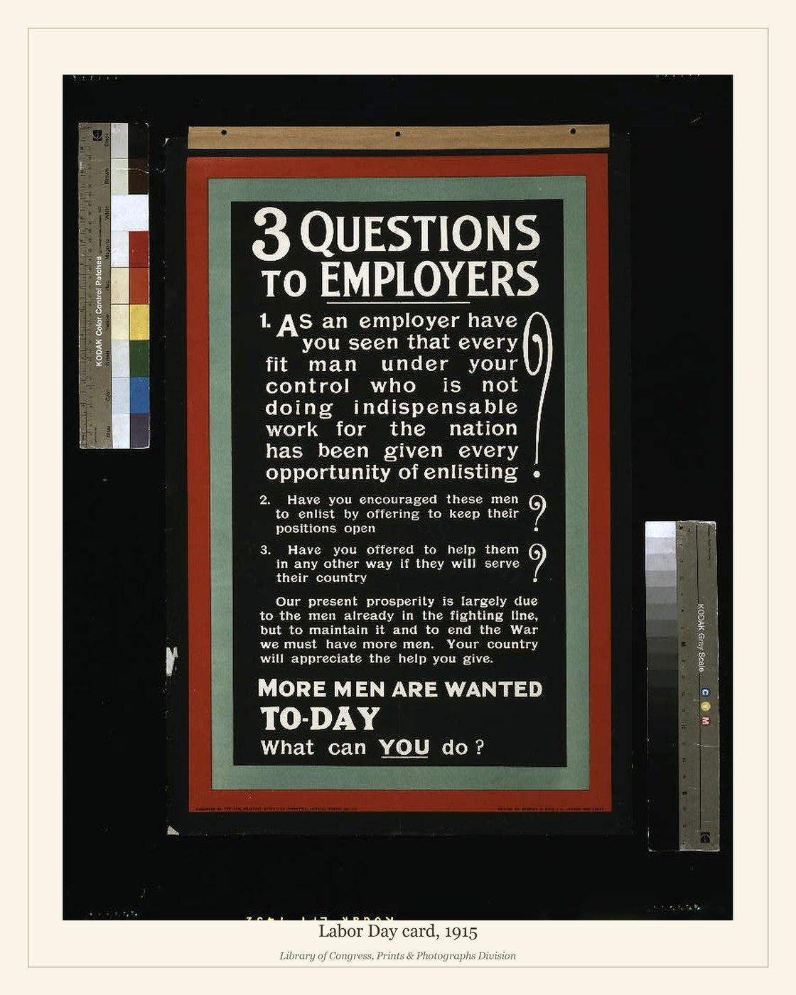 Labor Day card, 1915 — watermarked preview