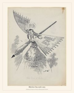Election Day card, 1915