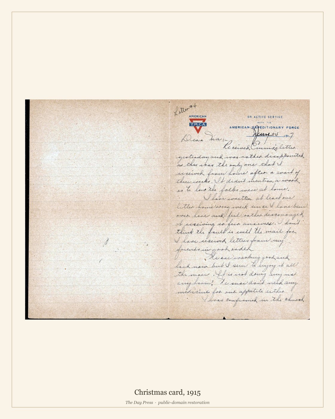 Christmas card, 1915