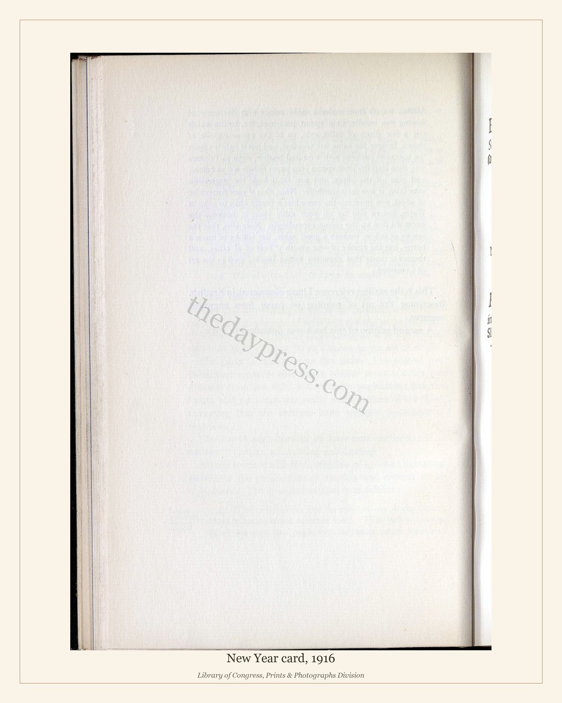 New Year card, 1916 — watermarked preview