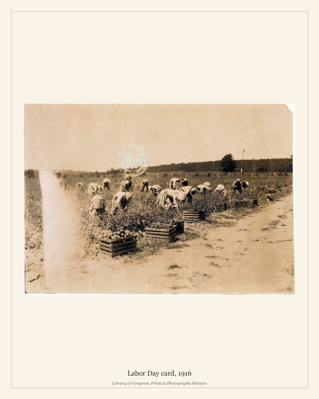 Labor Day card, 1916 — watermarked preview