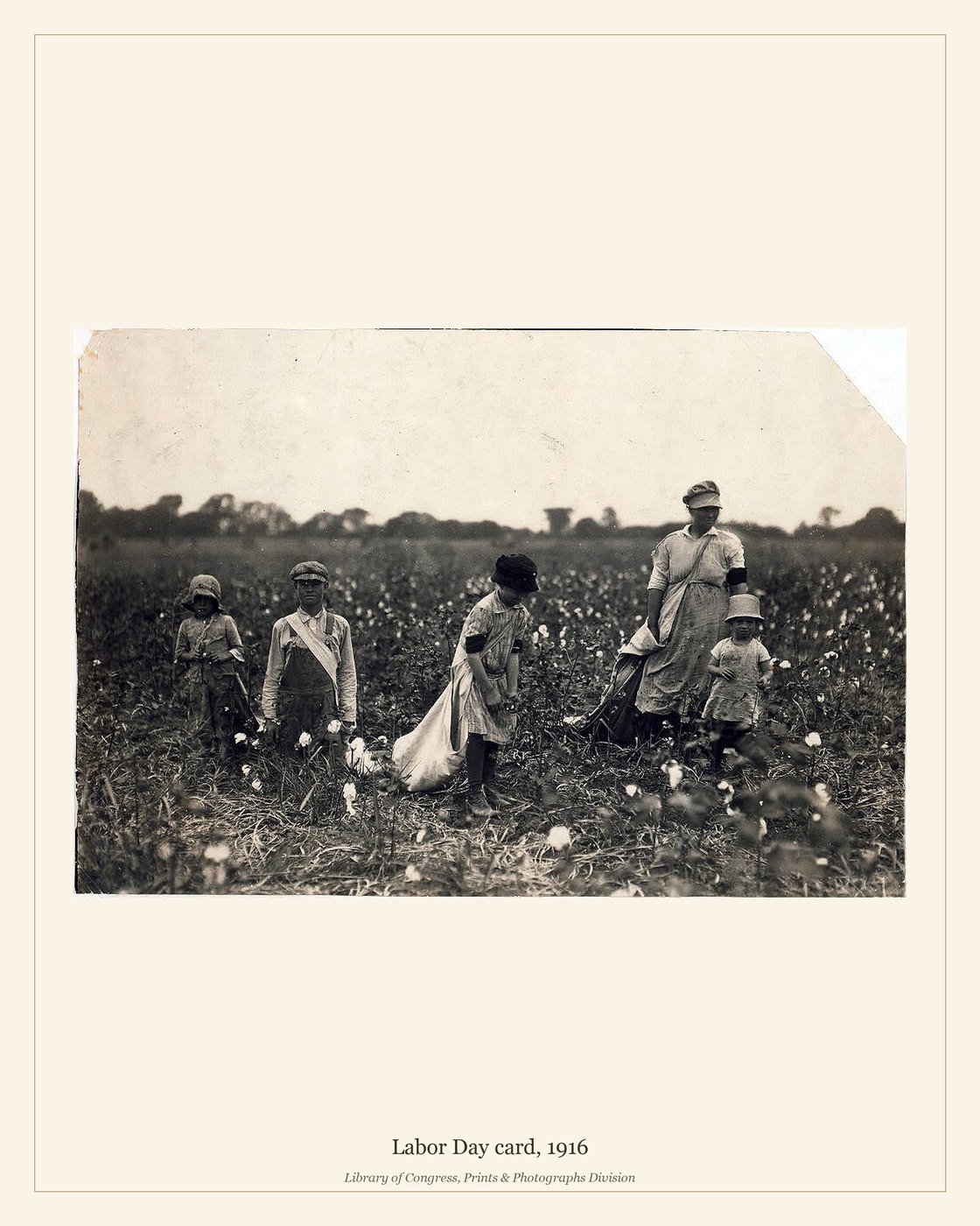 Labor Day card, 1916 — watermarked preview