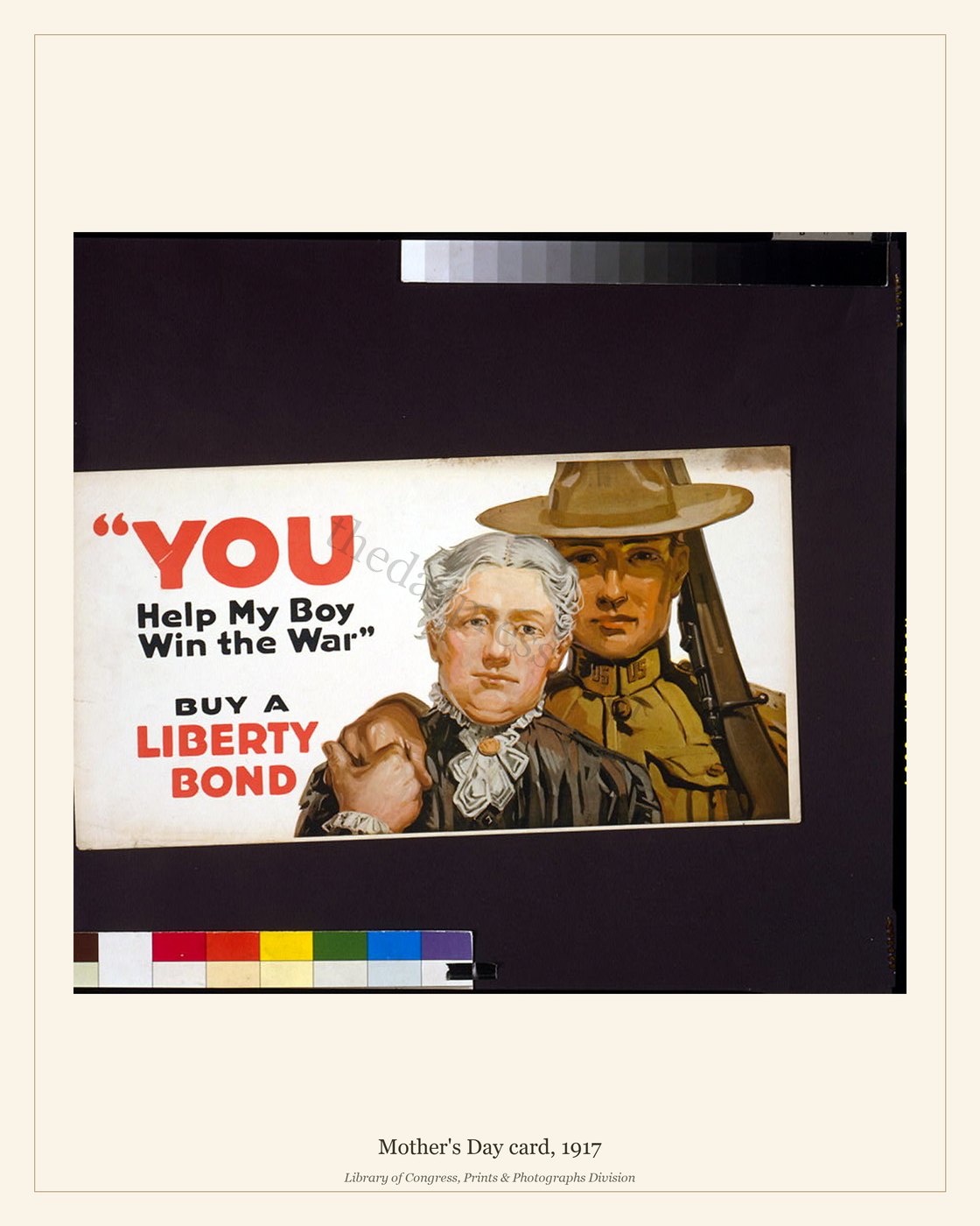Mother's Day card, 1917 — watermarked preview