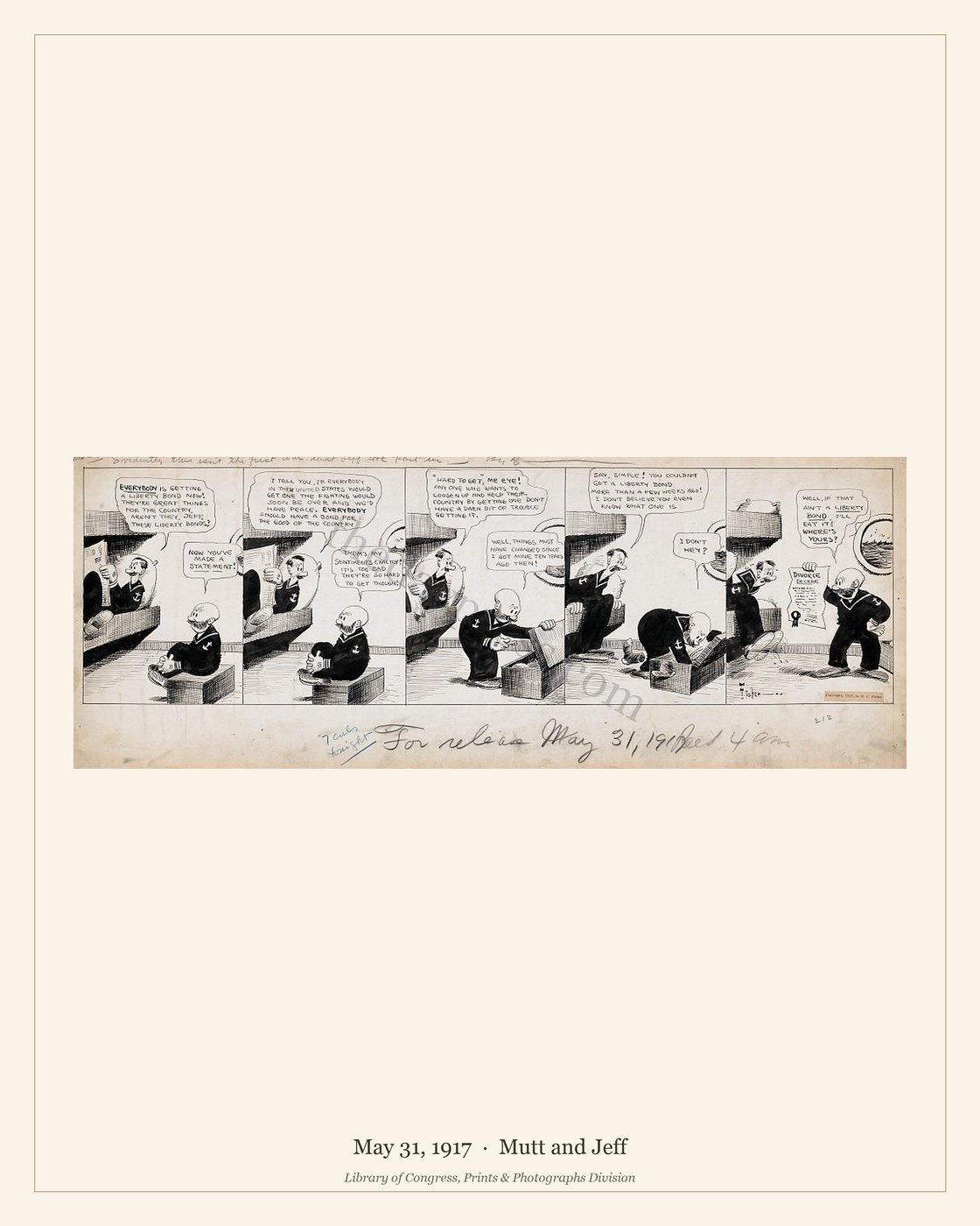 Mutt and Jeff — May 31, 1917 — watermarked preview