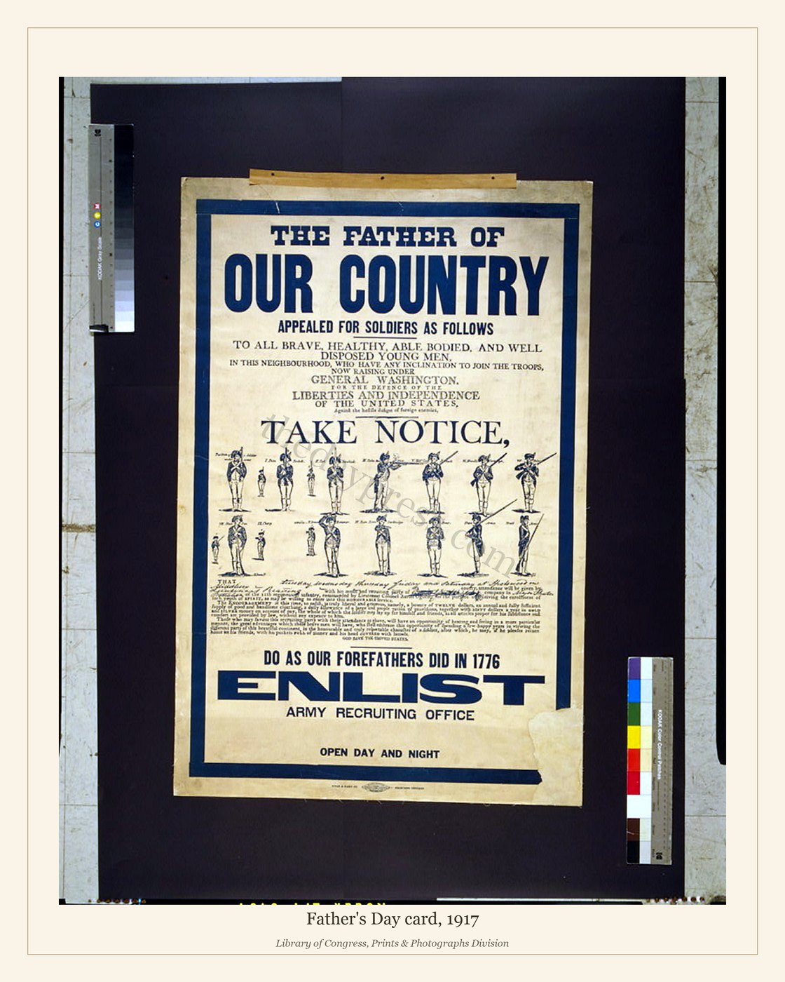 Father's Day card, 1917 — watermarked preview