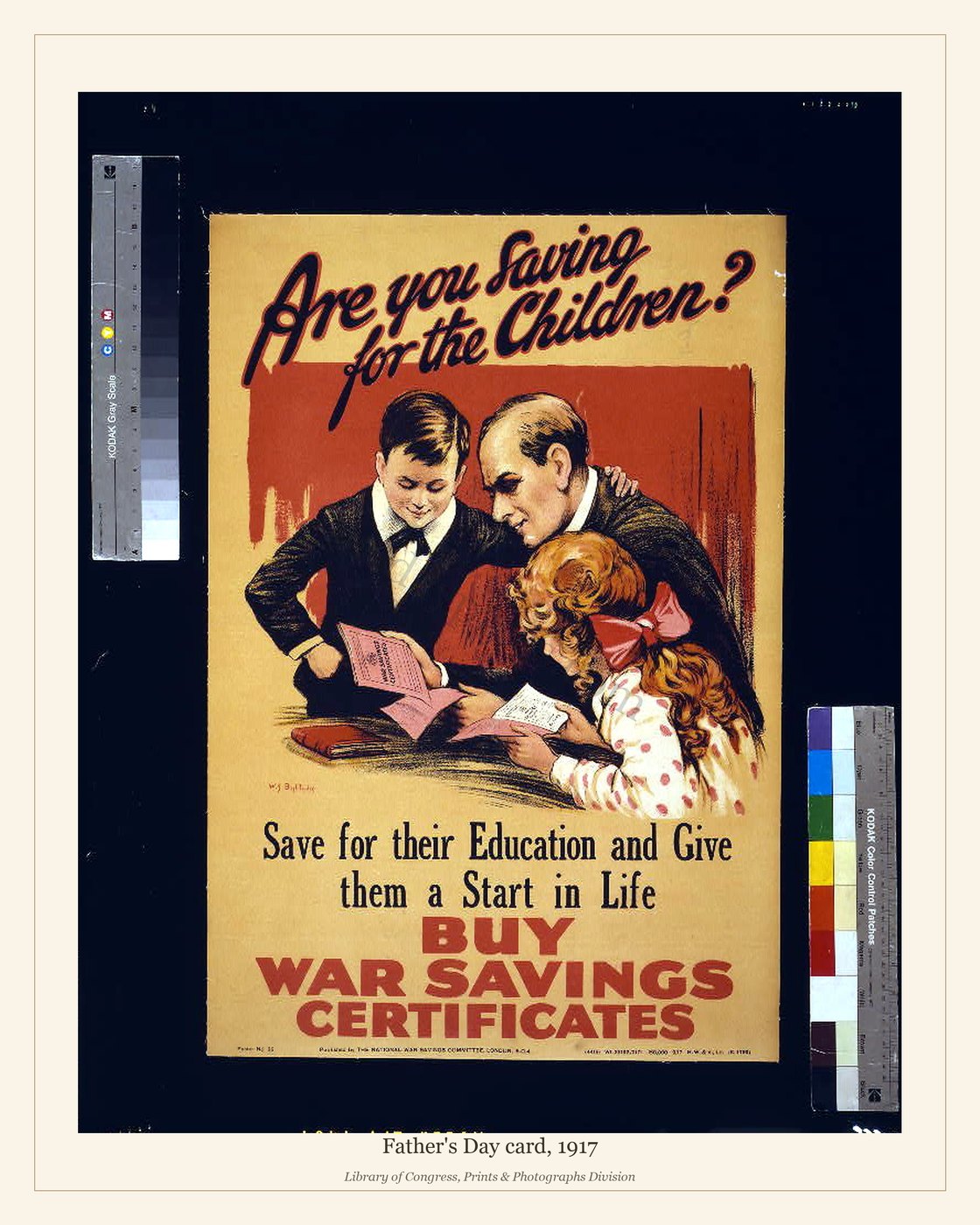 Father's Day card, 1917 — watermarked preview