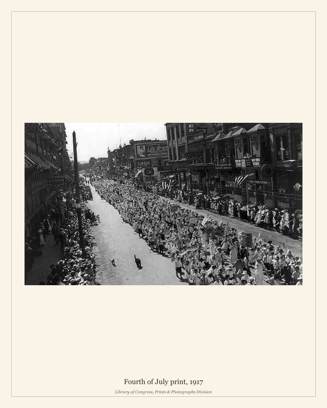 Fourth of July print, 1917 — watermarked preview