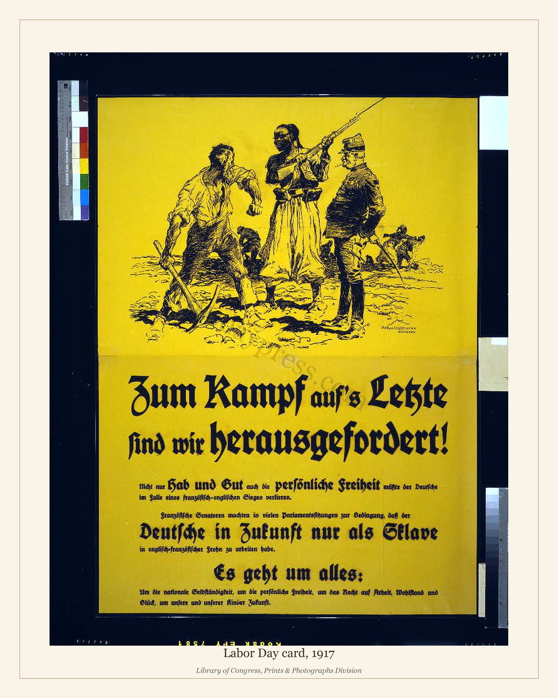 Labor Day card, 1917 — watermarked preview