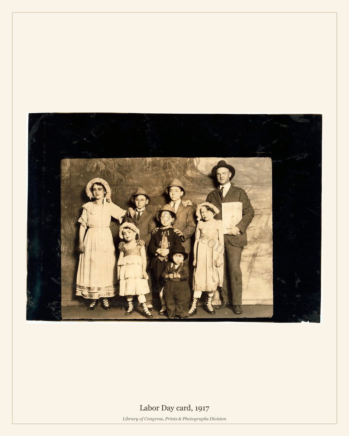 Labor Day card, 1917 — watermarked preview