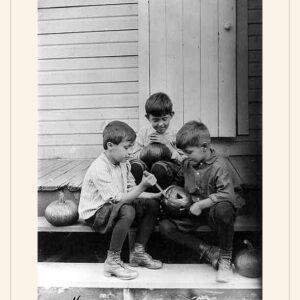Halloween card, 1917 — watermarked preview