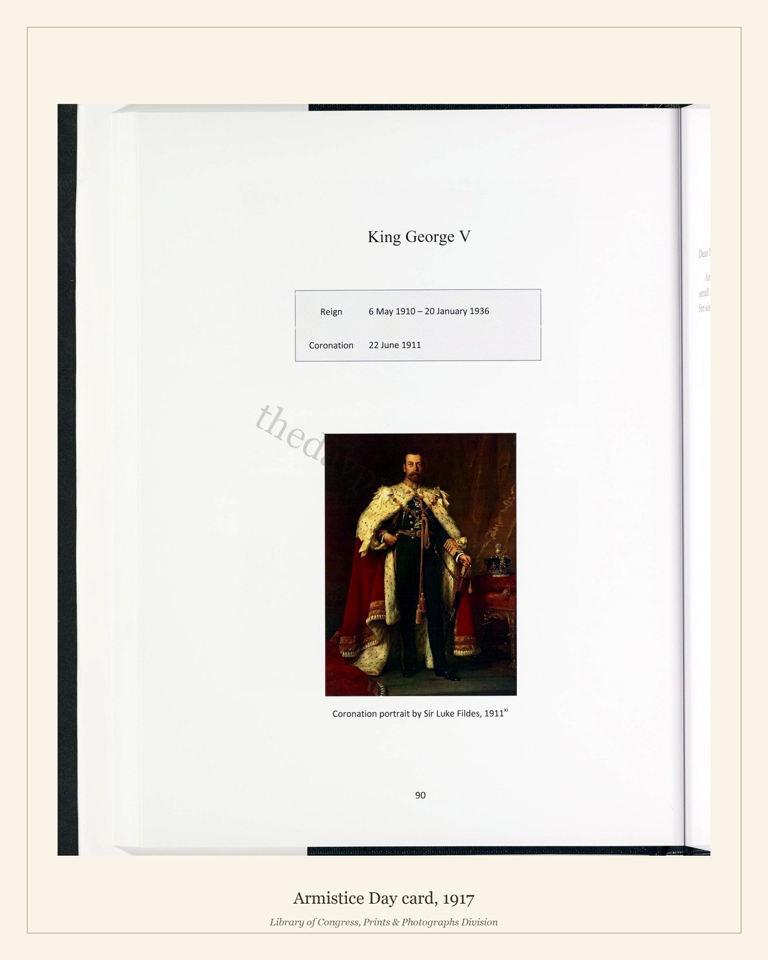 Armistice Day card, 1917 — watermarked preview