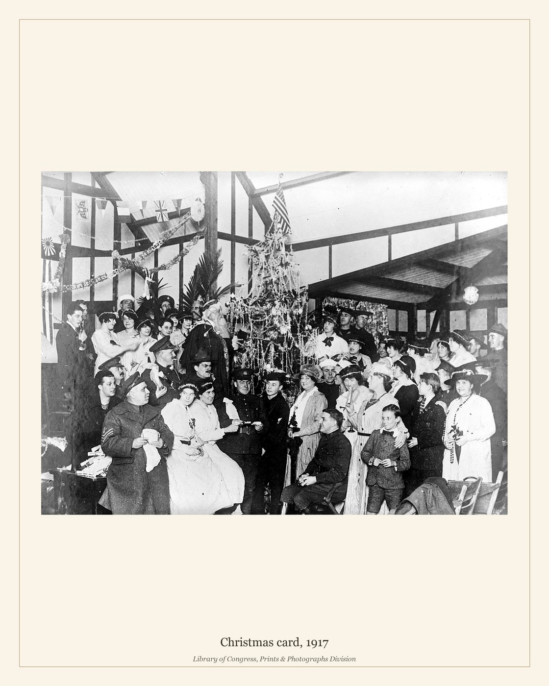 Christmas card, 1917 — watermarked preview