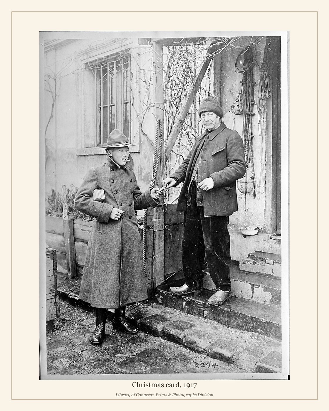 Christmas card, 1917 — watermarked preview