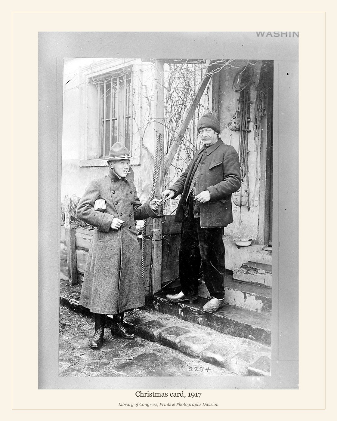 Christmas card, 1917 — watermarked preview
