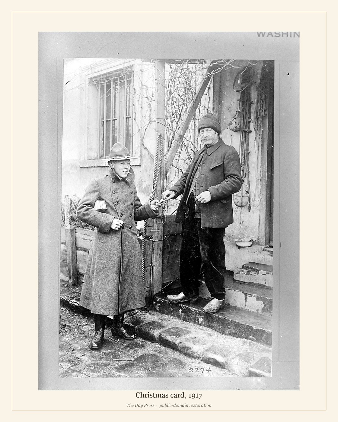 Christmas card, 1917
