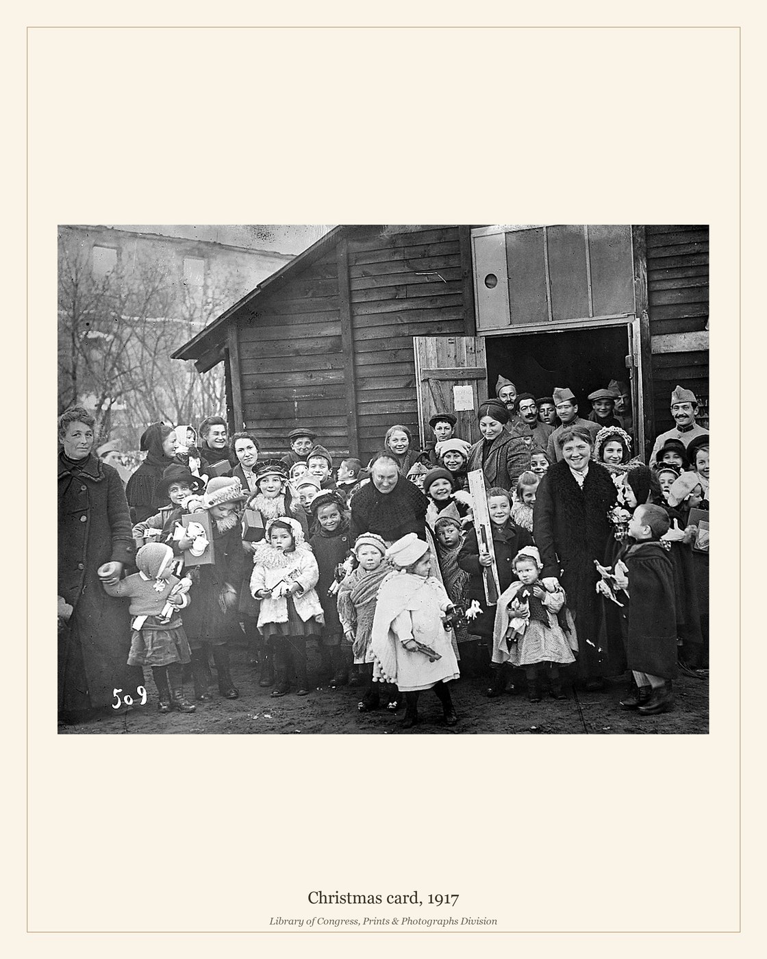 Christmas card, 1917 — watermarked preview
