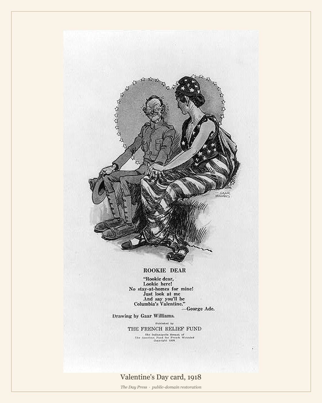 Valentine's Day card, 1918