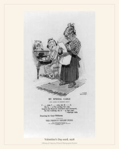 Valentine’s Day card, 1918