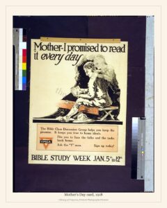 Mother’s Day card, 1918