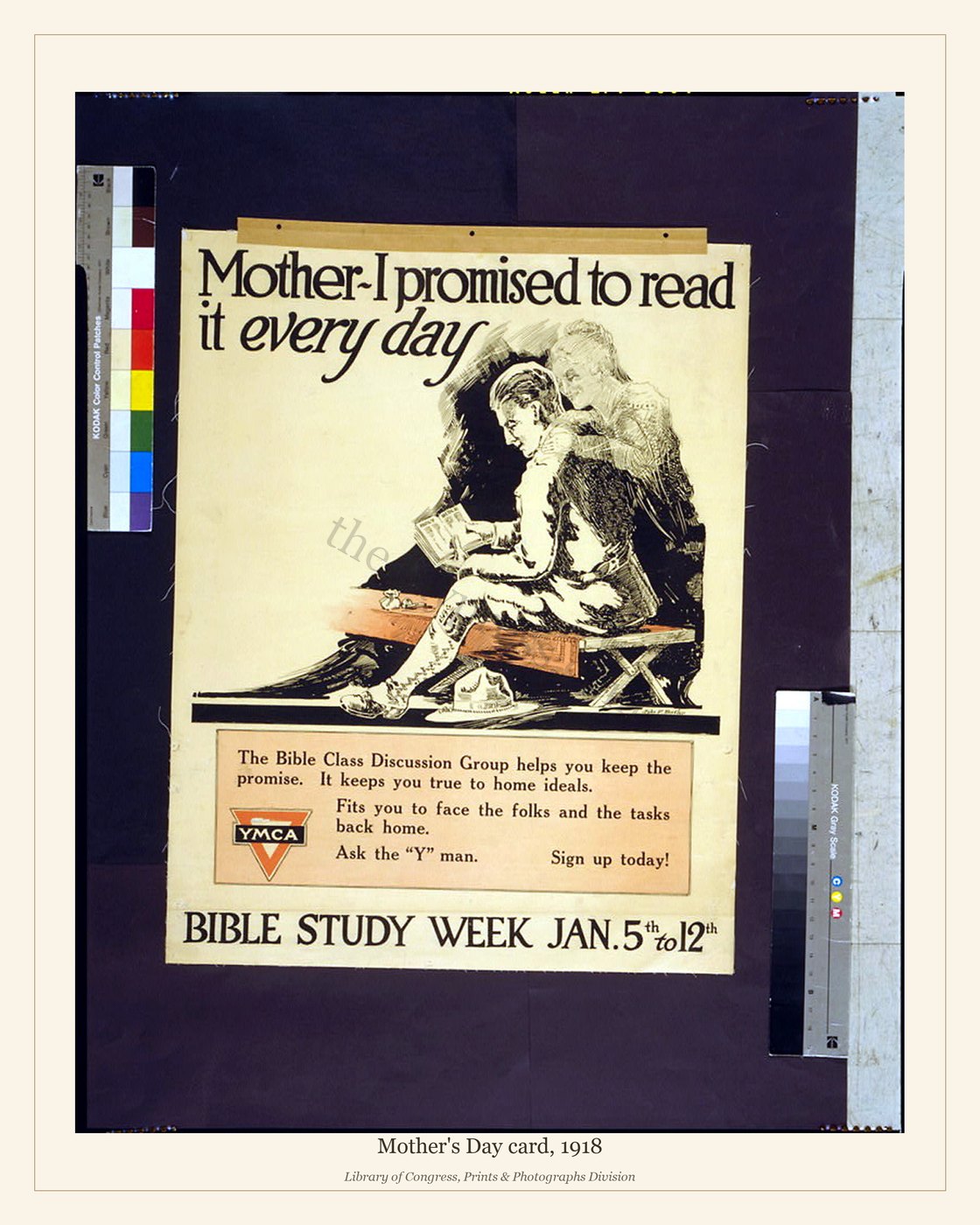 Mother's Day card, 1918 — watermarked preview