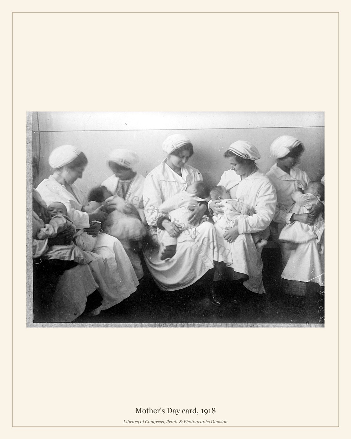 Mother's Day card, 1918 — watermarked preview