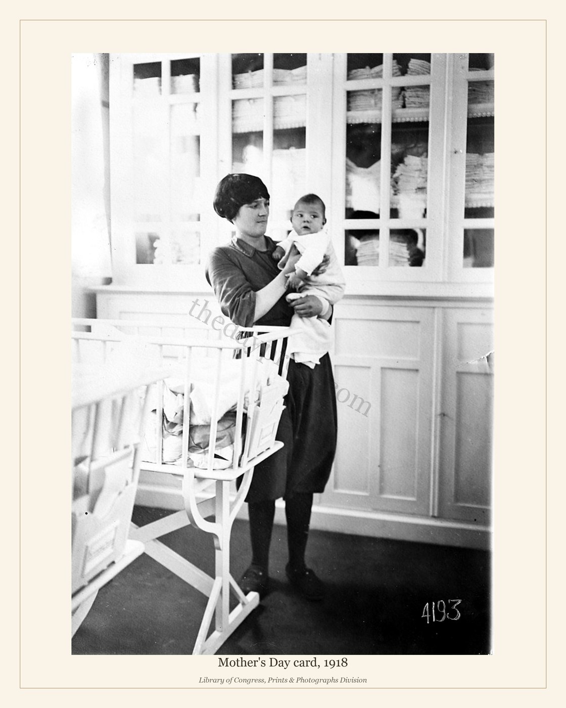 Mother's Day card, 1918 — watermarked preview