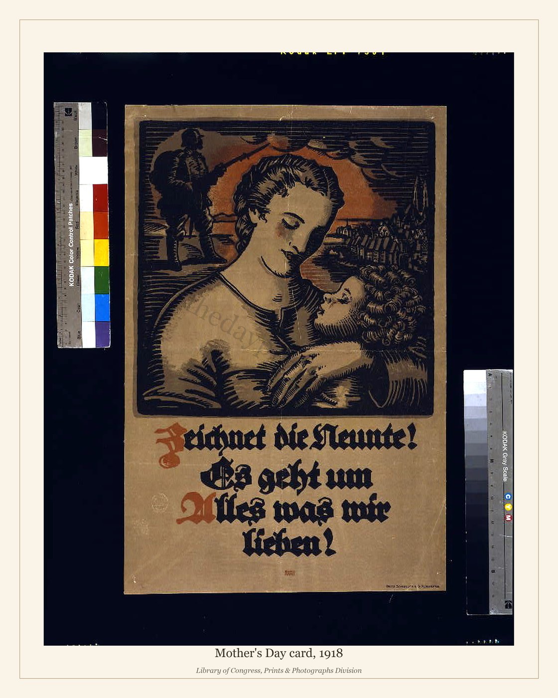 Mother's Day card, 1918 — watermarked preview