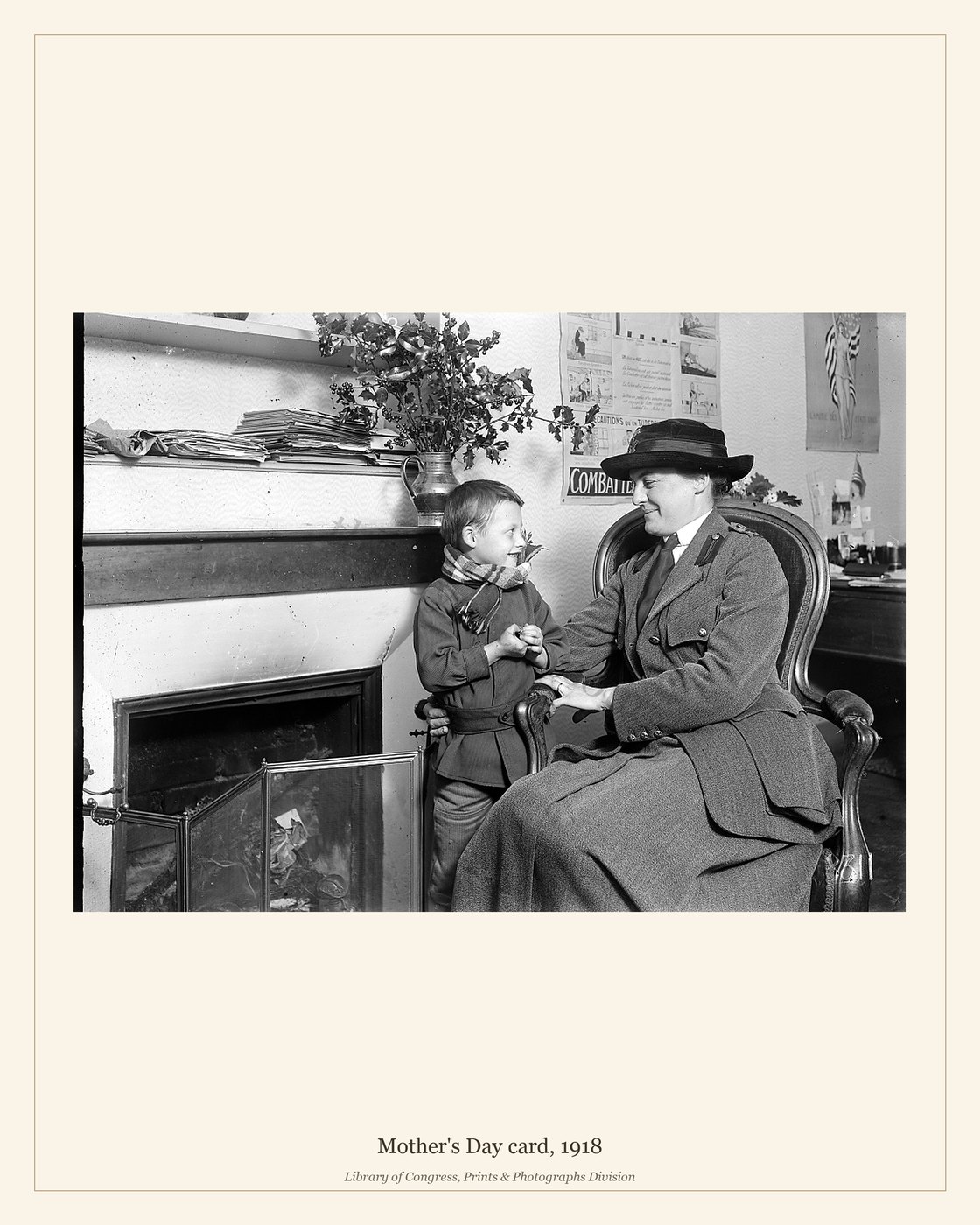 Mother's Day card, 1918 — watermarked preview