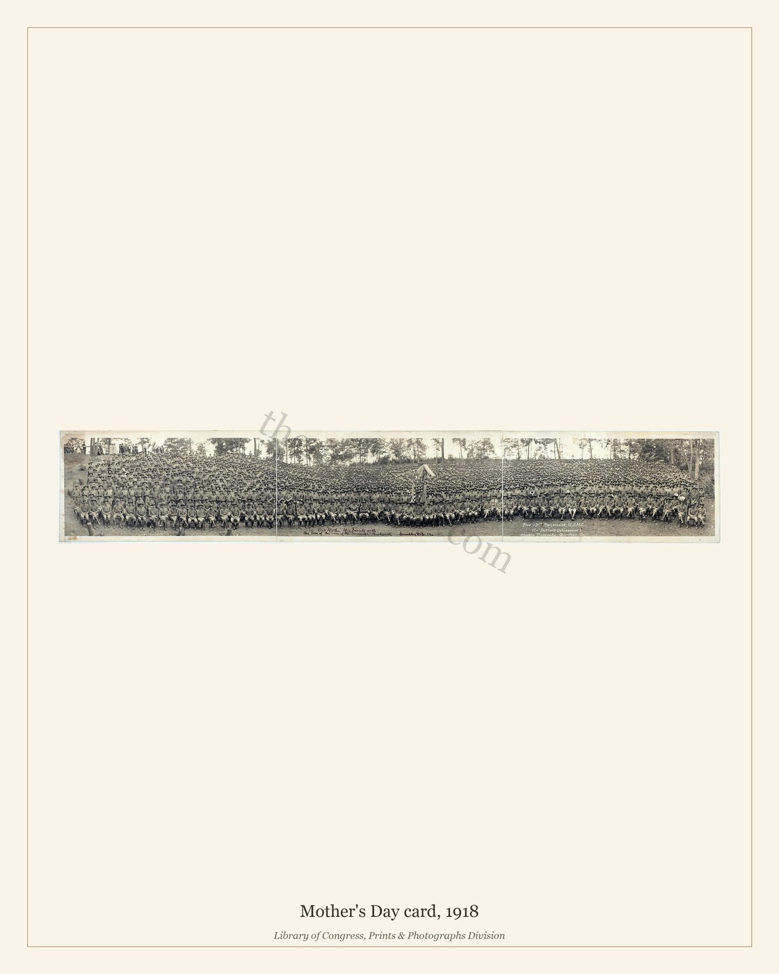 Mother's Day card, 1918 — watermarked preview