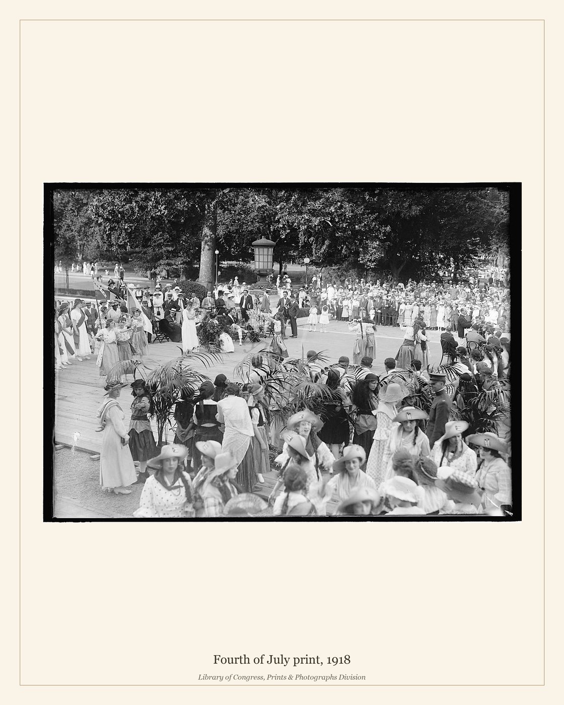 Fourth of July print, 1918 — watermarked preview