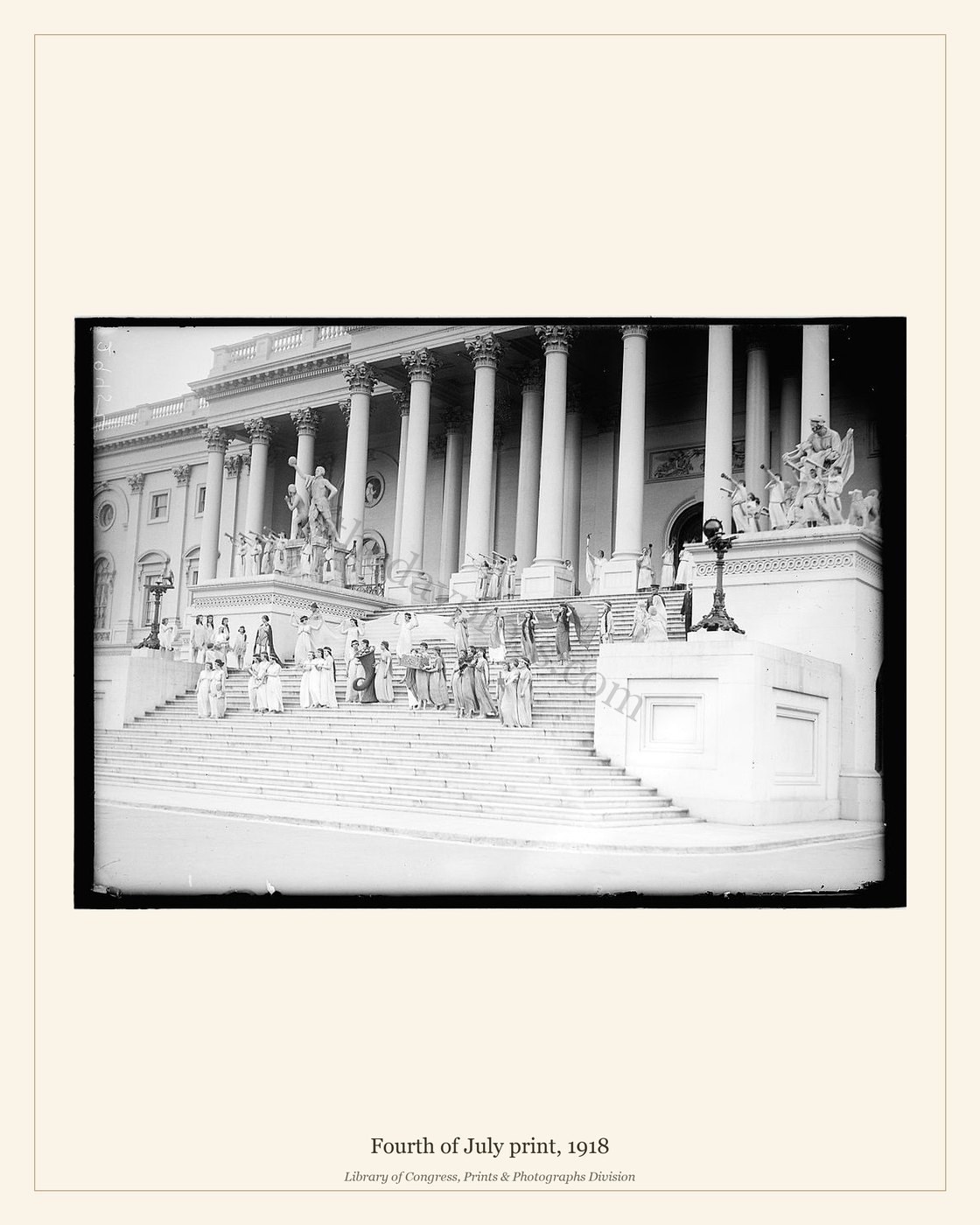 Fourth of July print, 1918 — watermarked preview