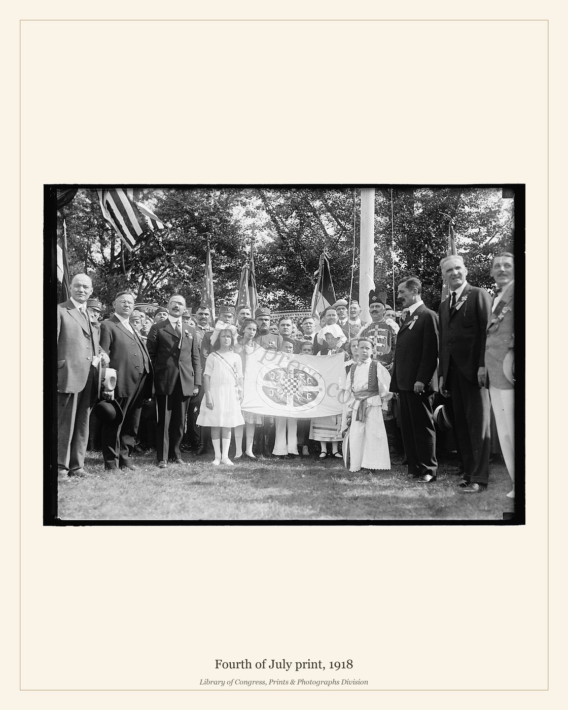 Fourth of July print, 1918 — watermarked preview